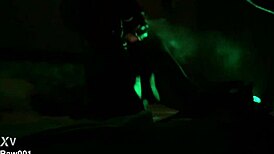 raw blow job on big black cock with oiled banana