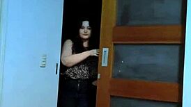 that cute chubby girl rides your cock in the bedroom