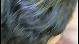 Comi um desconhecido que estava batendo uma na trilha - free