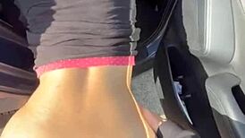 he puts all the cum on her face after he fucks her in her round ass