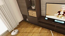 Let's play Elise's peepshow in VR, watching her pussy