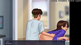 Intense Creampie With Stepmother