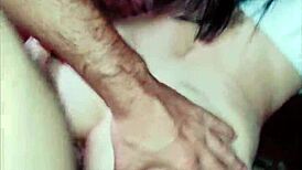 In this POV story, the wife in beautiful lingerie PASSIONATELY FUCKS her husband in amateur porn