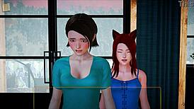 my new family 418 with brunette teen and big tits