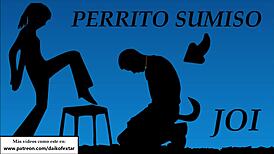 Spanish Femdom Mistress Commands Jerk Off To Transform Into Dog My Pet!