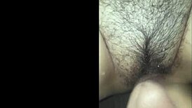 I snuck into my friends' house during the party and fucked a hairy pussy outdoors