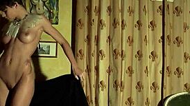 Libertinages - Cute Girl With Feathers Stripping Seductively