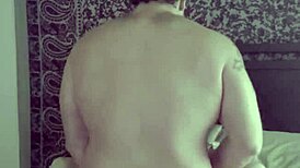 I thrust this milf from behind then turn her for creampie impregnation