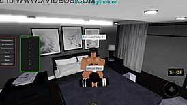 Roblox Baddie Transforms Into A Cum Slut In Rough Doggystyle Action