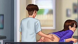 Intense Creampie With Stepmother