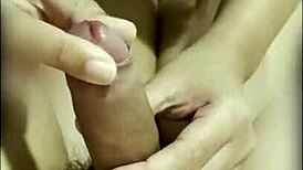 Keep stroking after the cumshot asian thai teen 18+ gives her boyfriend a handjob