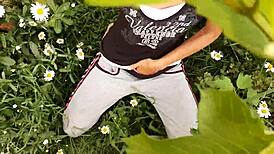 I Spy On My Neighbor Masturbating In The Daisies - Girls Fly Orgasm