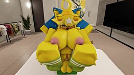 Furry Couple in Roblox House