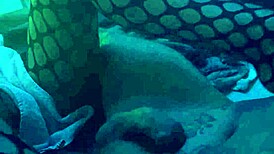 sexy footjob in nylons and leggings