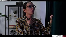 real life futanari - zuzu sweet takes deep hard dick from eve sweet