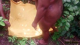 ebony receives gentle doggy pounding with sweetness