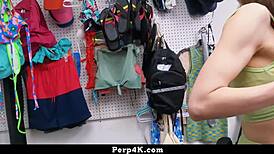 Hey, the only way this burglar gets out is by getting fucked hard