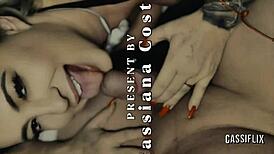 Latina Blonde Bunny Rides Big Black Cock, Rubbing Pussy Until Throbbing and Receiving Hot Cum