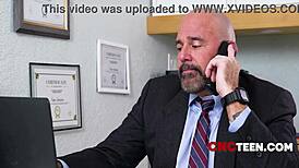 Principal Calls Allie Addison During Freeuse Fuck!