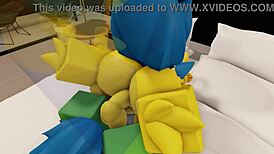 Furry Couple in Roblox House