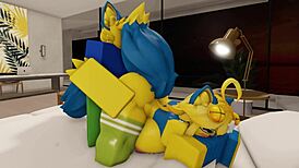 Furry Couple in Roblox House