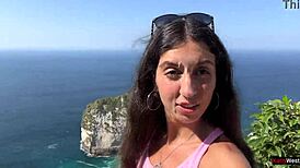 crazy cumwalk in amazing place full of people almost caught