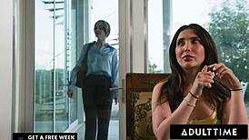 adult time - bratty jane wilde disciplined by lesbian babysitter lilly bell spanking