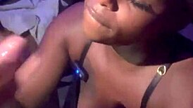 Queenko delivers a sloppy blowjob with deepthroat on monster cock