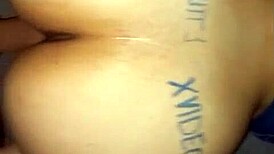 Feeling the oil on my big PAWG ass while riding in cowgirl position with intense anal.