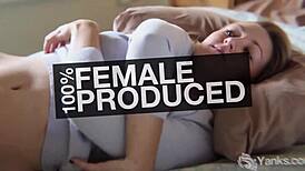 Yanks Hottie Selina Haze Fingers Her Shaved Clit Frenzy