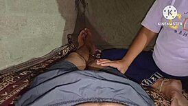 hot indian desi step brother in law fucks sister in law in bedroom