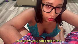 my girlfriends step mom made me fuck her while her daughter is not at home - leyne rodriguez