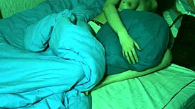 I woked up from a erotic dream and rubed my pussy on the pillow for a loud orgasm with vibrator and pillow