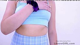 brunette model seduced during casting audition