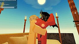 Outside adventure with rblx ultra in a casual blowjob scene