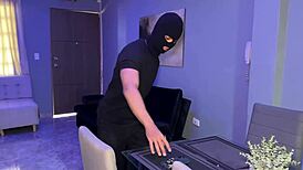Masked Burglar Breaks into Milf Lina Henao's Home and Fucks Her Roughly in Bedroom