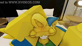 Furry Couple in Roblox House