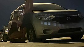 pregnant anal caught outdoors with dirty talk