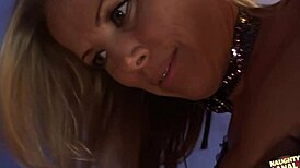 Big Tits Lingerie Wearing Blonde Is Bored And Knows What To Do