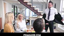 Wild Family Dinner Turns into Group Sex