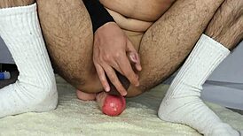 Inserting My Full Tentie and 8 Cm Diameter Cock Toy