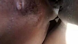 skinny girl takes big black cock in bathroom