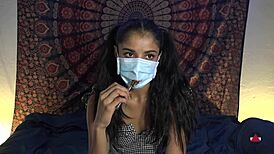 filipina patient removes mask to lick doctor's cock in hospital roleplay