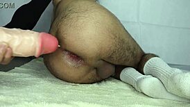 Inserting My Full Tentie and 8 Cm Diameter Cock Toy