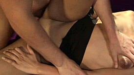 Aaliyah sky lets him fuck her until he cums on her clit