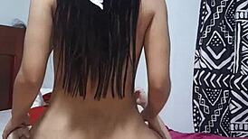 Licking Stepsister's Ass While Watching Porn