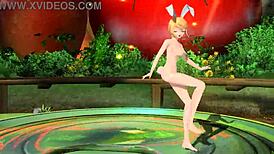 Behold Kagamine Rin's full nude body in Popipo Project Diva mod!