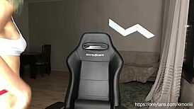 Hot Emo Teen Girl Fingers Her Big Tits While Masturbating Skinny Body