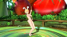 Behold Kagamine Rin's full nude body in Popipo Project Diva mod!