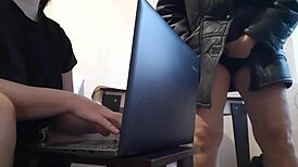 i masturbate riskily near my colleague in the office